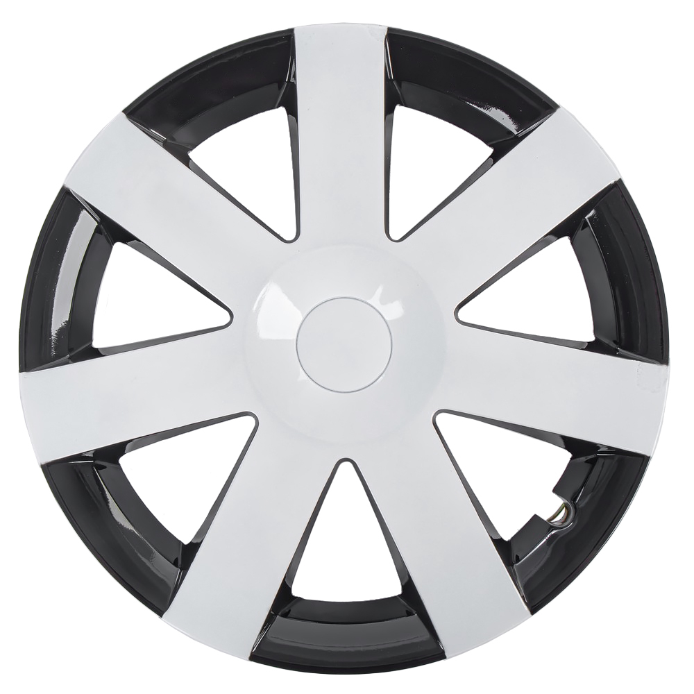 Колпаки R14 Andromeda 4шт (бело-черные) ABS-пластик ARNEZI A0702071