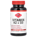 Olympian Labs, витамин K2 и D3, 60 капсул