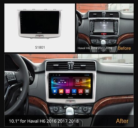 Магнитола для Haval H6 2016+ - Carmedia OL-1801 IPS, Android 10, 8 ядер (TS18), 4G SIM-слот