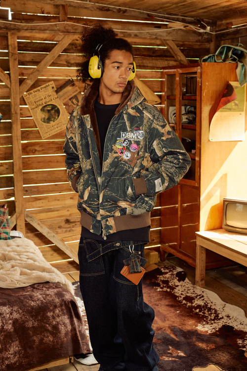 Утепленный бомбер DONSMOKE "Trees Pattern" MA-1 Fur Jacket