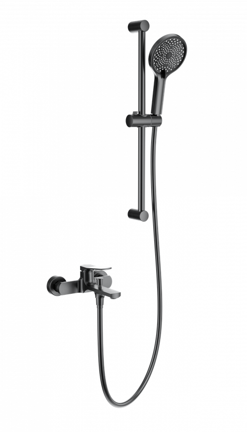 Смеситель для ванны с душевым гарнитуром WONZON & WOGHAND, Темный графит (WW-C2036-BGG)