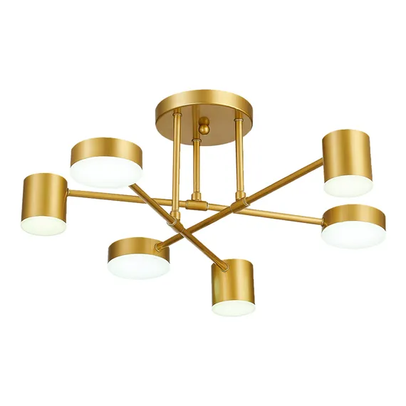 SLE201022-06 Светильник потолочный Золотистый/Золотистый LED 6*7W 4000K NOBEL
