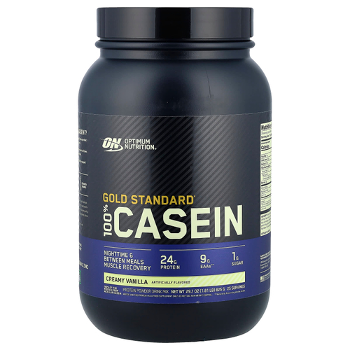 Optimum Nutrition, Gold Standard®, 100% казеин, со вкусом ванили, 825 г (1,81 фунта)