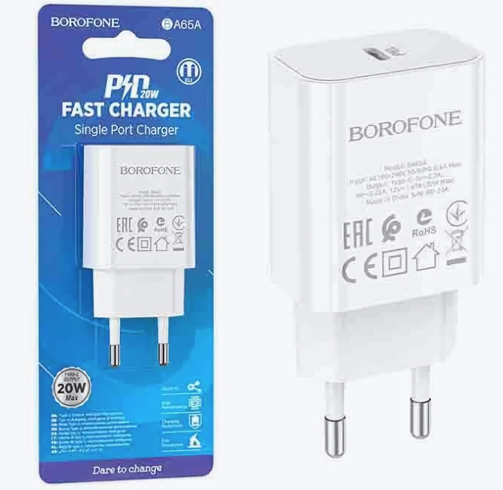Зарядное устройство Borofone BA65A PD20W Type-C White