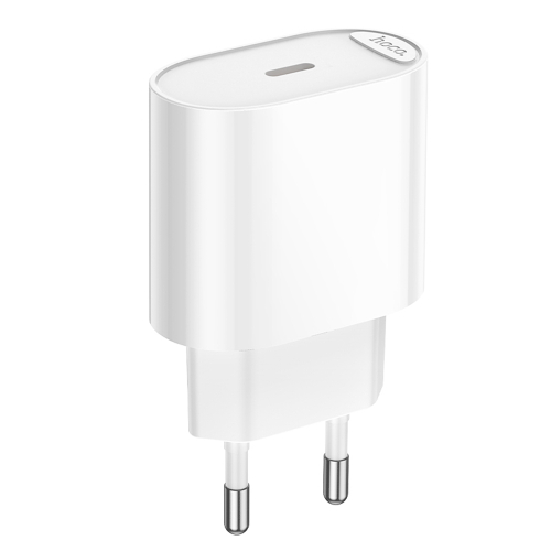 Сетевое зарядное устройство hoco. модель C109A, USB-С PD 20W, цвет: белый