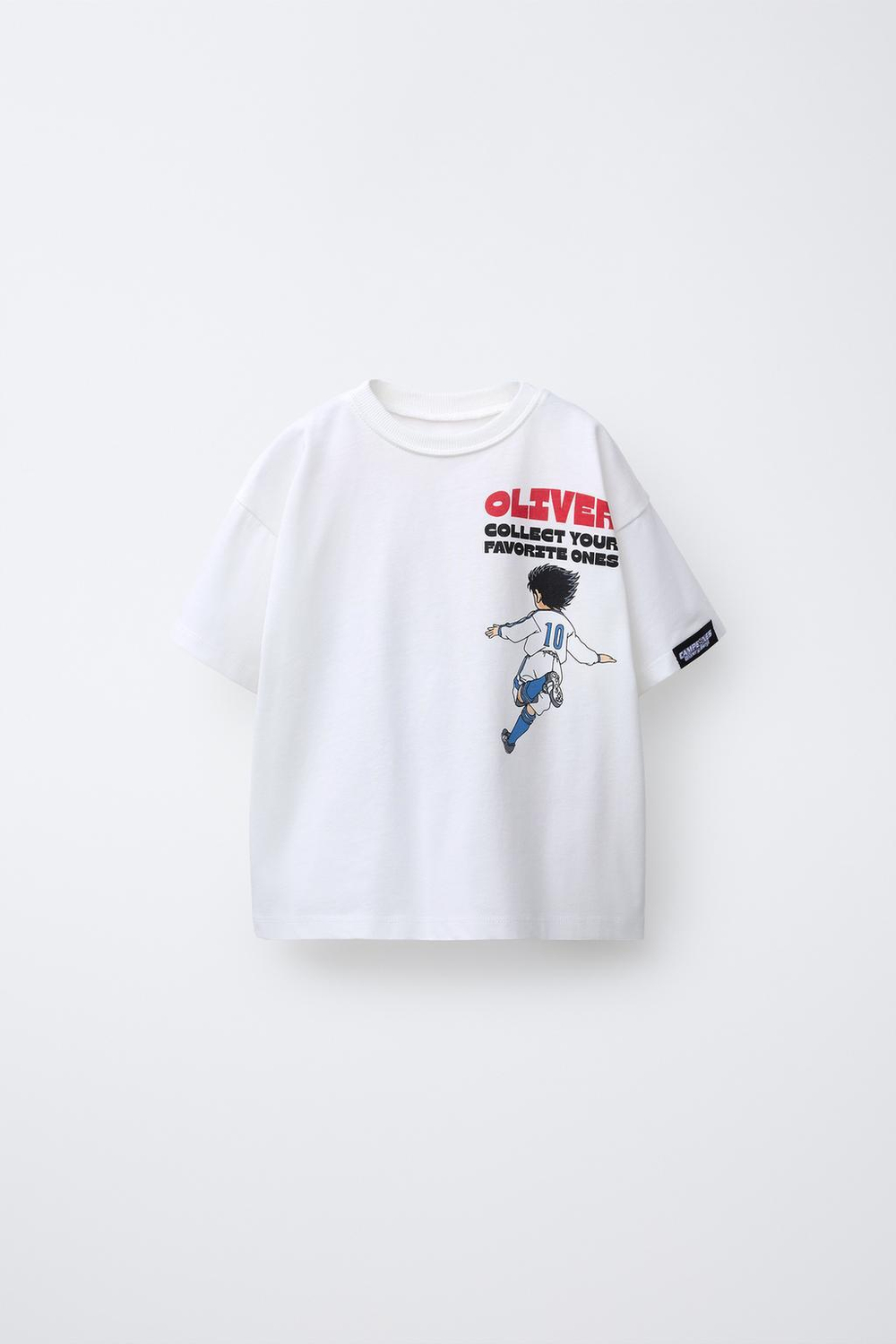 ZARA ФУТБОЛКА OLIVER Y BENJI © CAMPEONES, БЕЛЫЙ
