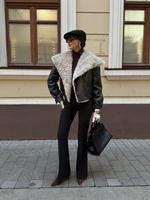 Дубленка с эко-мехом ELIAS