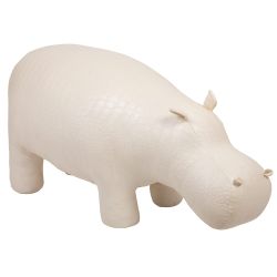 Банкетка Пуф Бегемот Белый малый