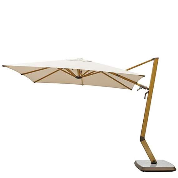 Зонт профессиональный Wing 3х3 м, тик, тортора. База и светильник в комплекте