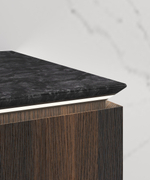 База под раковину Luxe 1400 подвесная, 2 выкатных ящика soft close, натуральный орех