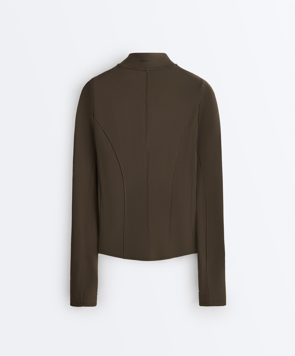 Oysho Куртка Evermove с баской, коричневый