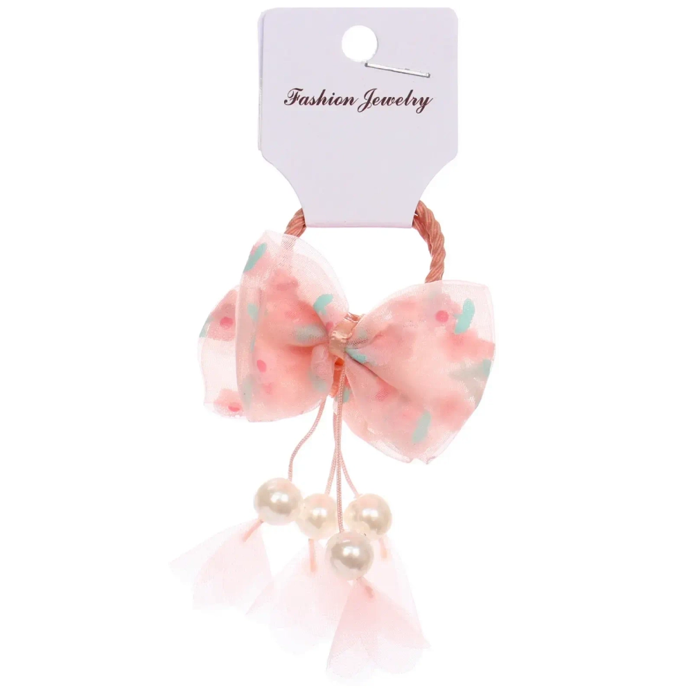 Резинки для волос детские 2шт «КОНФЕТКИ», жемчужинки, микс 5 цветов, d-3см