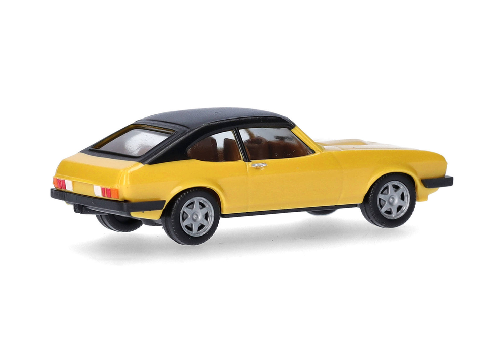 Автомобиль Ford Capri II с виниловой крышей, цвет желтый Daytona