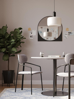 Стул LATITUDE Ror, Round, рогожка, черный/серый