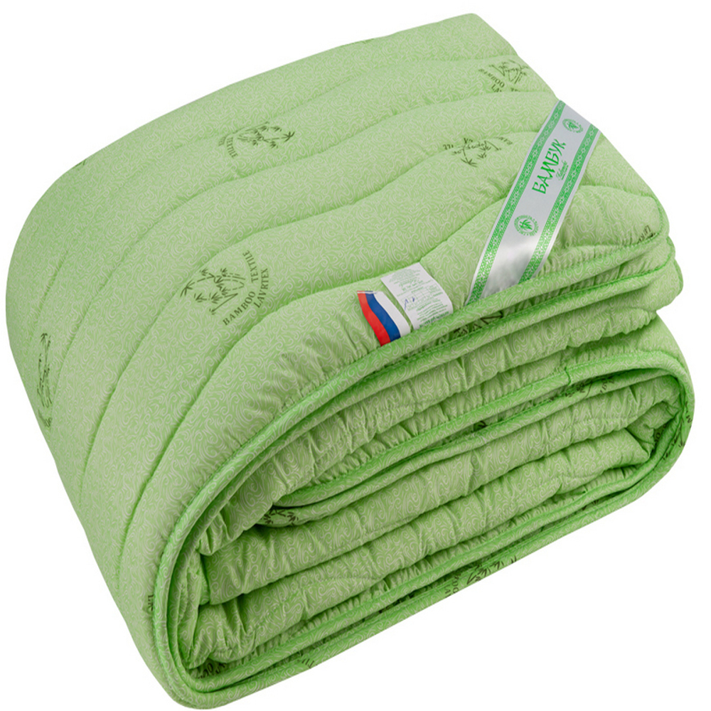 Одеяло "РУ. БАМБУК" Лавртекс, стандарт, плотность 300 г/м2, микрофайбер, Россия.