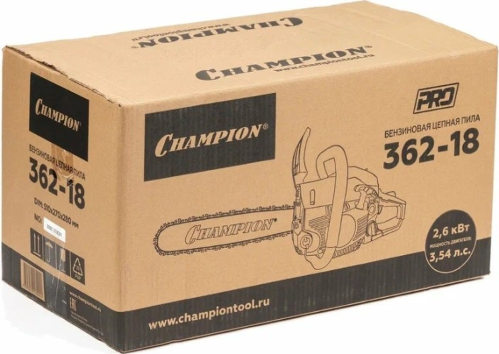 Бензопила CHAMPION 362-18
