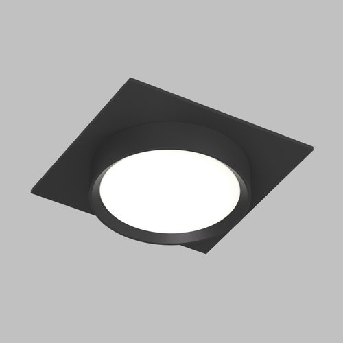 DK2091-BK Встраиваемый светильник FLAT, IP 20, до 15 Вт, GX53, LED, черный, алюминий