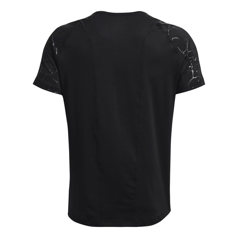 Мужское теннисное поло Under Armour Rush Emboss T-Shirt Men - Black