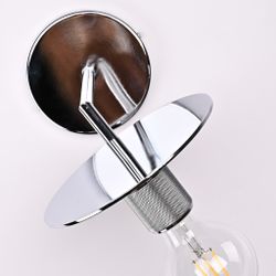 Бра Rh Utilitaire Knurled Disk Shade Sconce Silver By Imperiumloft
