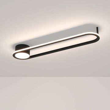 Светодиодный настенно-потолочный светильник с регулировкой цветовой температуры 24W 2700-6500K 902151 черный COLLECORVINO Eglo