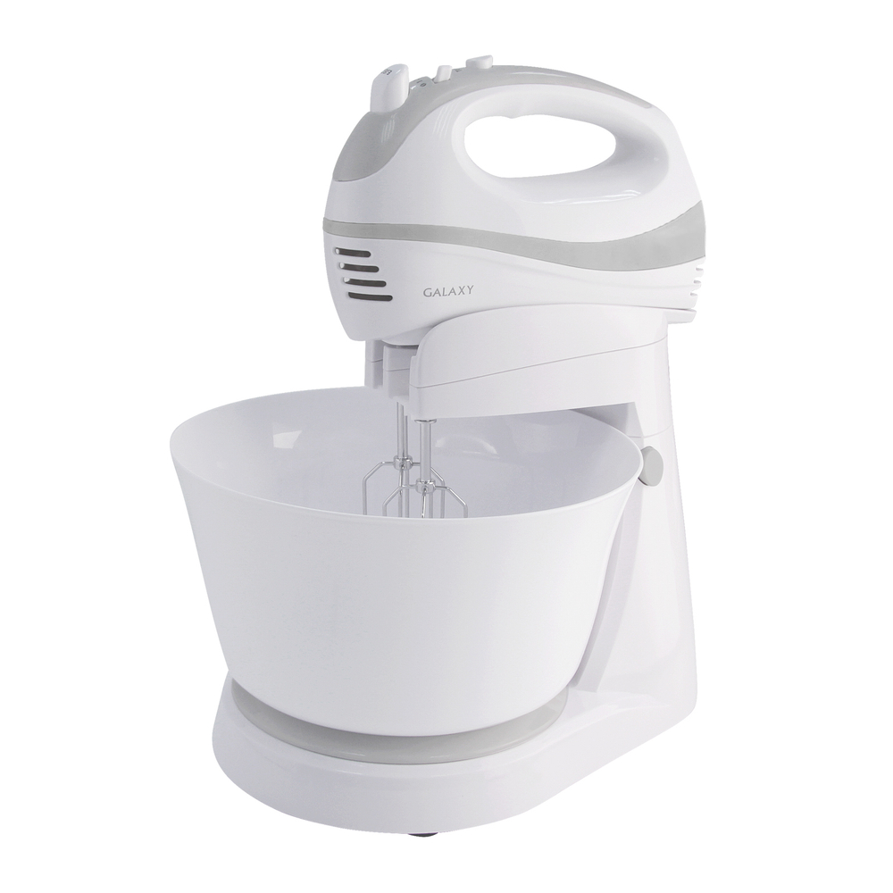 Миксер электрический Galaxy GL 2210 300Вт,с чашей 2 насадки-венчика