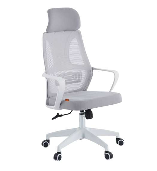 Офисное кресло Chairman CH636 белый пластик, светло-серый