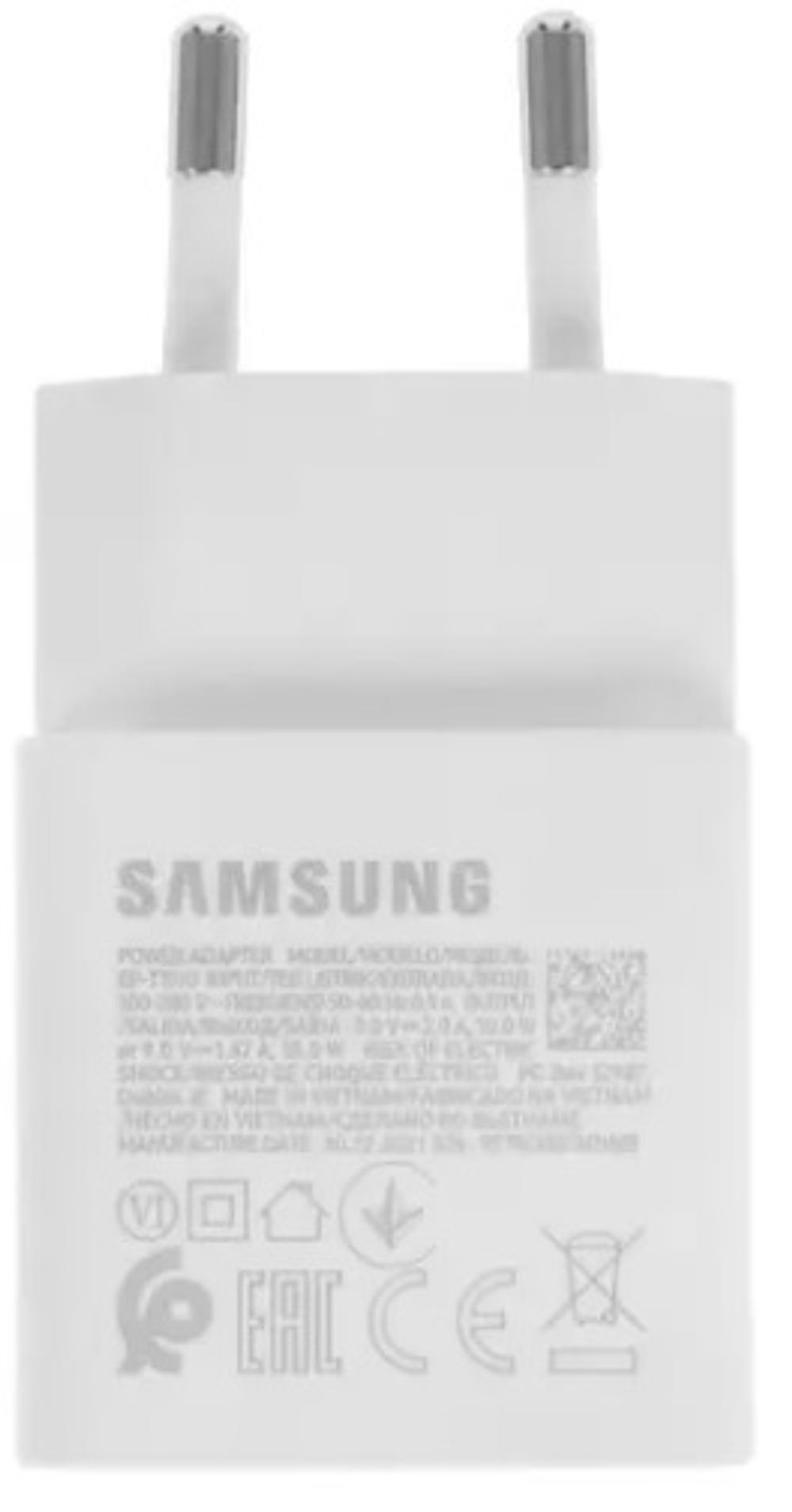 Зарядное устройство сетевое Samsung EP-T1510X
