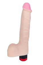 LOVETOY ANDROID II – вибратор‑реалистик с мошонкой из неоскина, телесный, 23 см