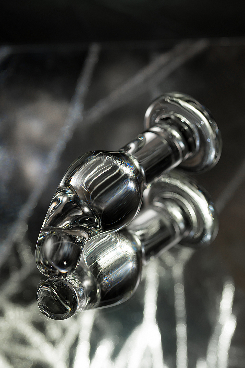 Анальная втулка Sexus Glass, стекло, прозрачная, 14,5 см, Ø 4 см