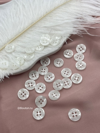 Пуговицы ДГ. на прокол  светлый перламутр
