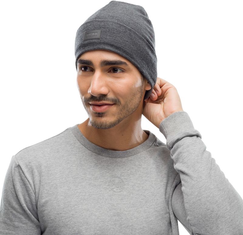 Шерстяная шапка с флисом Buff Hat Wool Fleece Graphite Фото 2