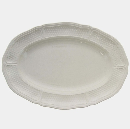 Блюдо овальное Gien Pont Aux Choux White (37.2 х 25.8 см)