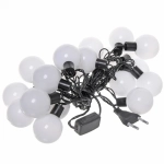 Гирлянда для дома 4м 20 ламп LED с насадками ШАР d-3,5 см, черн.провод, авторежим, IP-20, Теплый белый