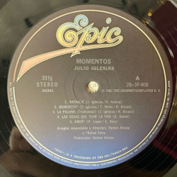 Винтажная виниловая пластинка LP Julio Iglesias Momentos (Japan 1982) (Obi)