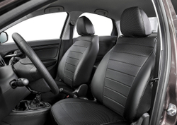 Авточехлы Rival Строчка (зад. спинка 40/60) для сидений Chevrolet Captiva 2006-2016/Opel Antara 2006-2017, эко-кожа, черные, SC.1010.1