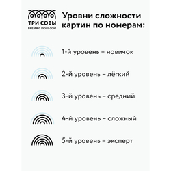 Картина по номерам на холсте "Сочи", 40*50см, с акриловыми красками и кистями, ТРИ СОВЫ