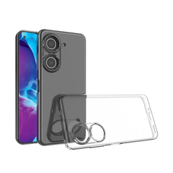 Силиконовый тонкий прозрачный чехол для Asus Zenfone 9, серия Ultra Clear от Caseport