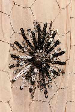 ZARA ТОП С ЦВЕТОЧНОЙ ВЫШИВКОЙ — ZW COLLECTION, БЕЖЕВЫЙ