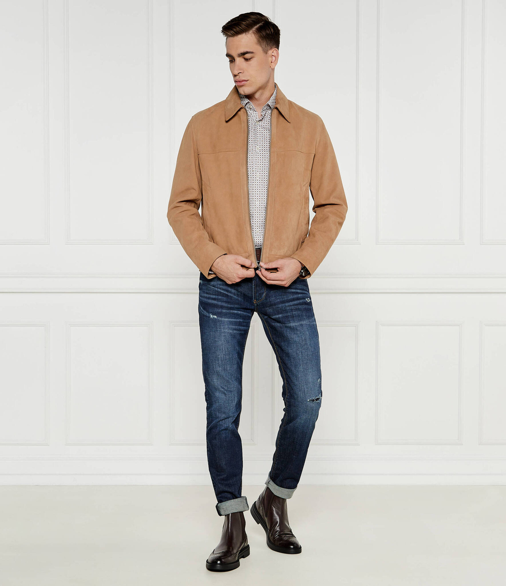 Кожаная куртка malbano4 BOSS BLACK - бежевый(50510178)