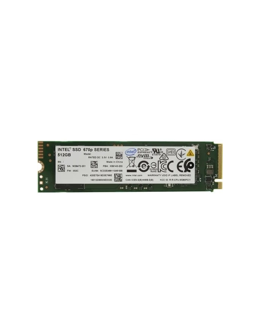 Intel SSD 512Gb M.2 670P Series SSDPEKNU512GZX1