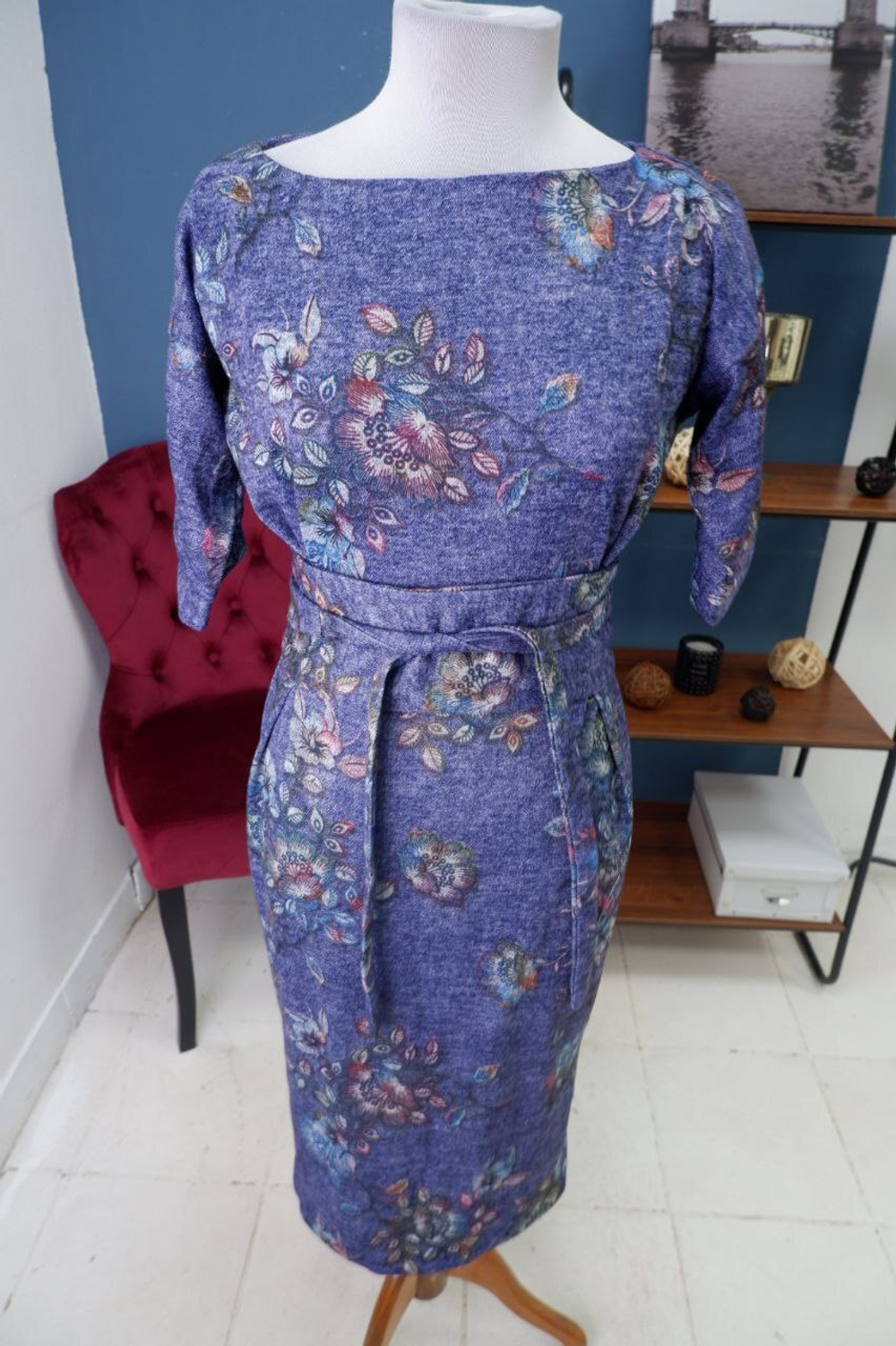 Платье Deniza с цветами 44 размер