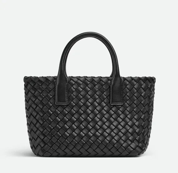 Cabat сумка-тоут Bottega Venetta Intrecci, чёрная