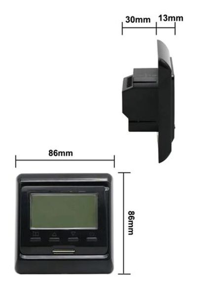 Терморегулятор/термостат программируемый с поддержкой Wi-Fi (для водонагревателя) чёрный