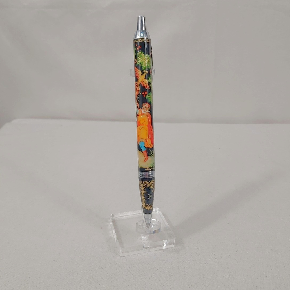Ручка коллекционная с ручной росписью Палех "Иван-царевич и Жар-птица"
