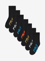 Носки хлопковые для мальчика Next A96-866, 7 шт., Черный