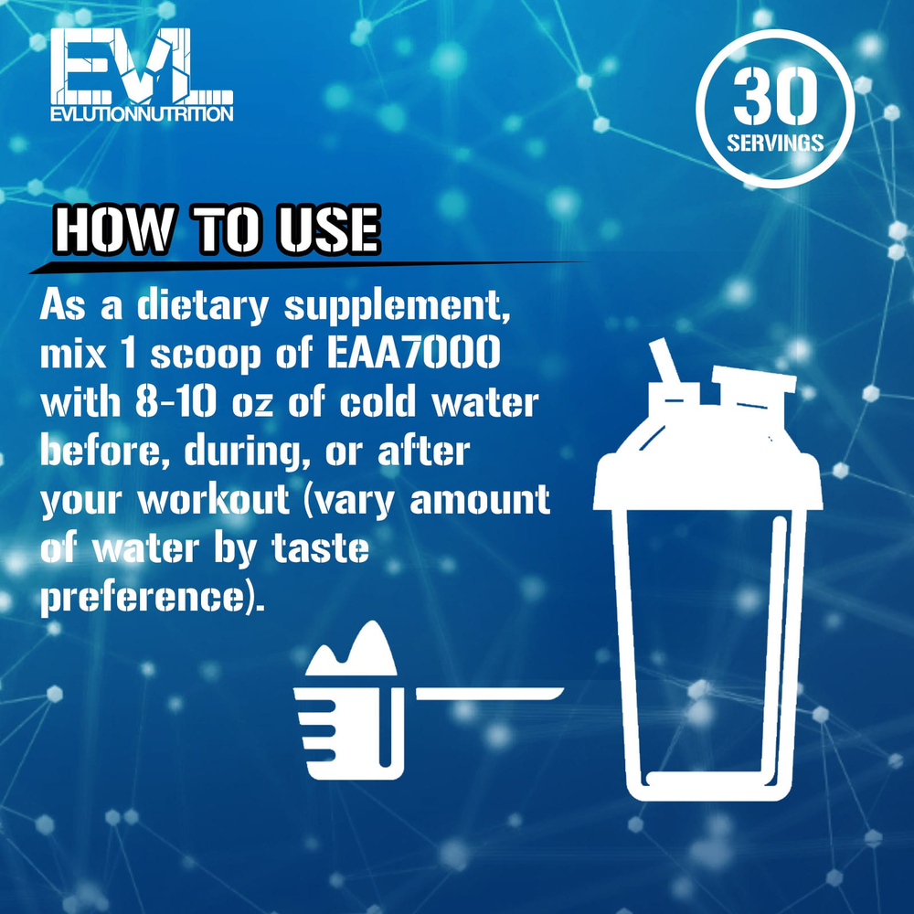 EVLution Nutrition, EAA 7000, без добавок, 237 г (8,4 унции)