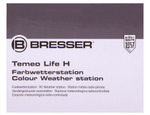 Метеостанция Bresser Temeo Life H с цветным дисплеем, черная