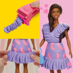 Play-Doh - Ciastolina BARBIE FASHIONISTA оборки + кукла G1359