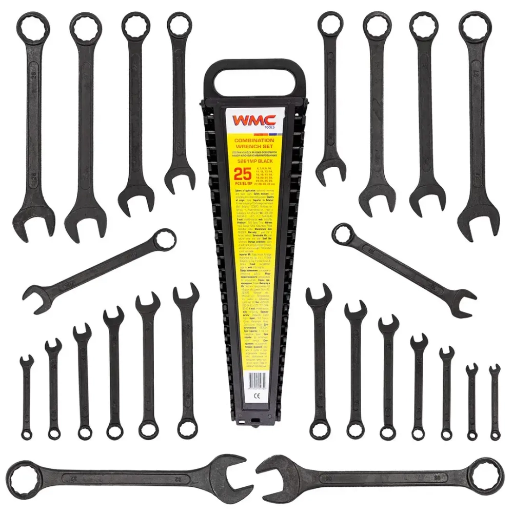 Набор ключей комбинированных 25пр. WMC TOOLS WMC-5261MP Black
