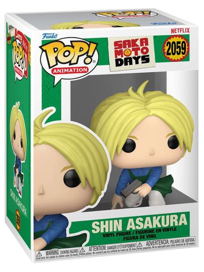 Фигурка Funko POP! Animation Sakamoto Days Shin Asakura (2059) 86689 / Фигурка Фанко ПОП! по мотивам аниме "Дни Сакамото", Шин Асакура